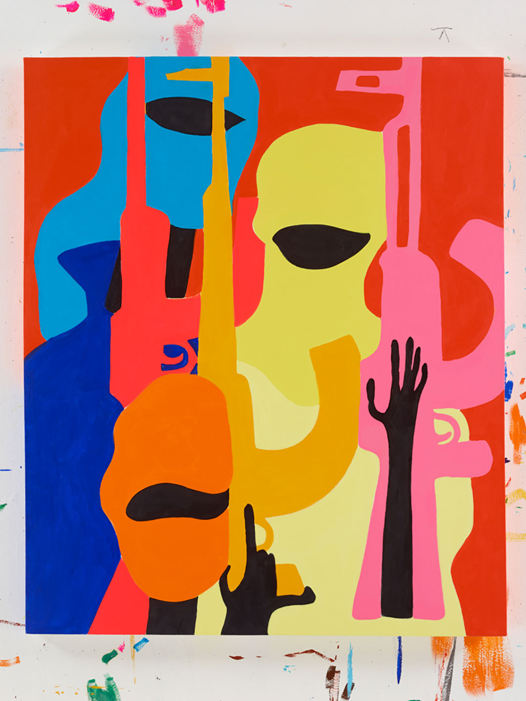 Colourful figurative artwork connected to The Bridges of Graffiti